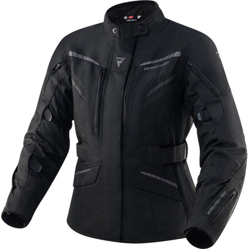Rebelhorn HIKER 3 WOMEN BLACK TEXTILE MOTORCYCLE JACKET WXXS