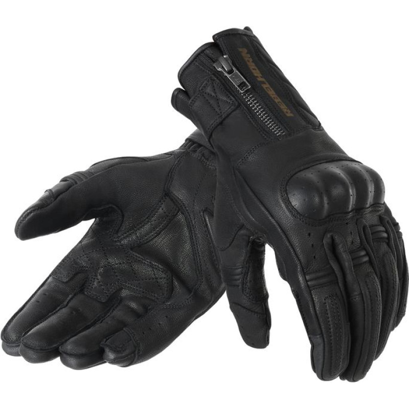 Rebelhorn HUNTER BLACK MOTORCYCLE GLOVES