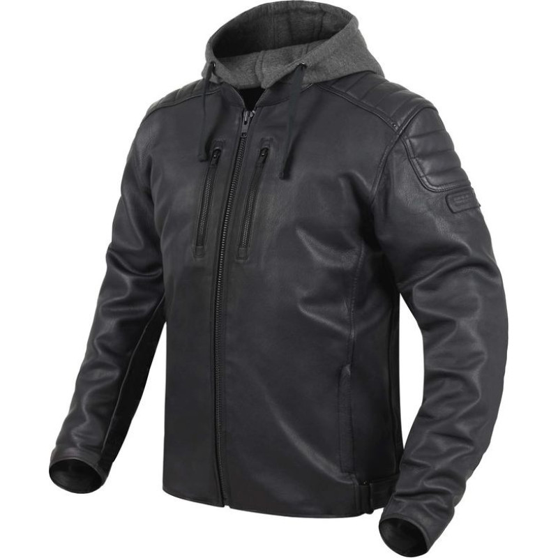 Rebelhorn IMPALA VINTAGE BLACK LEATHER MOTORCYCLE JACKET