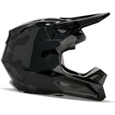 FOX YTH V1 BNKR HELMET BLACK CAMO