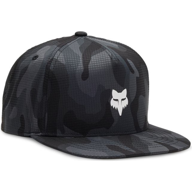 FOX Head Camo Tech Snapback Black Camo