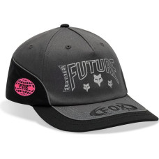FOX IMAGE COSMO ADJUSTABLE PEAKED HAT BLACK