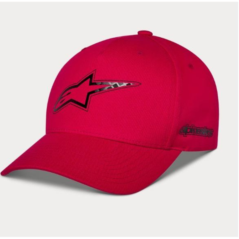 Alpinestars Hat Carbon Fiber Snapback Red One Size
