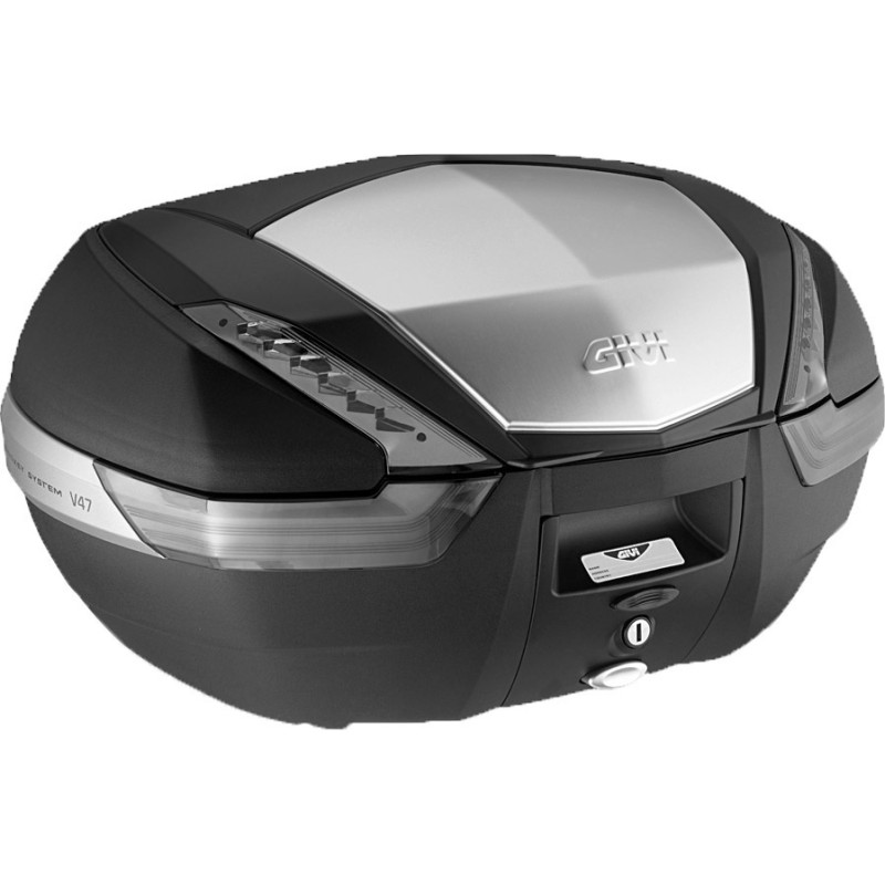 Givi V47 Tech monokey 47lt case with black unpainted cover