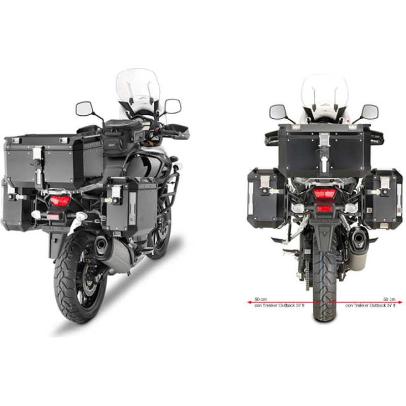 Givi Tubular pannier holder for Trekker Outback Suzuki DL1000 V-Strom (14)