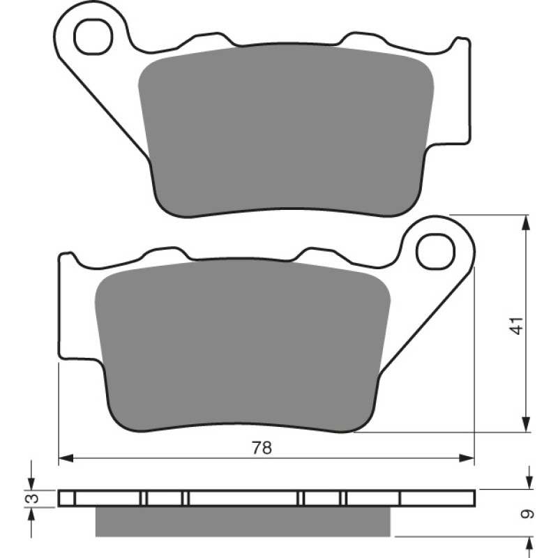 Goldfren Brake Pads 023 Ceramic Carbon K1