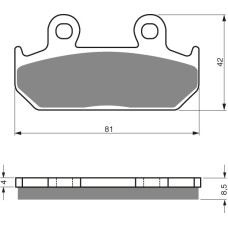Goldfren Brake Pads 025 Ceramic Carbon S3