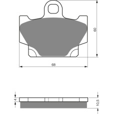 Goldfren Brake Pads 113 Ceramic Carbon S3