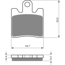 Goldfren Brake Pads 147 Ceramic Carbon S3