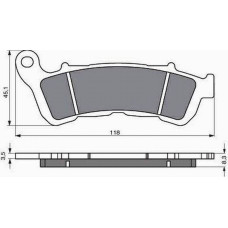Goldfren Brake Pads 257 Ceramic Carbon S3