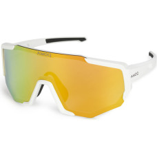 Amoq Blast Sunglasses Polarized White/Gold Mirror
