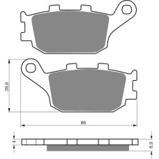 Goldfren Brake Pads 021 Ceramic carbon AD