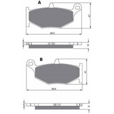 Goldfren Brake Pads 241 Ceramic Carbon AD
