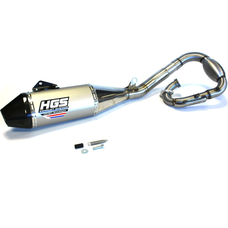 HGS Exhaust system 4T Complete set YZ450F 26-.. Carbon end cap