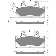 Goldfren Brake Pads 033 Ceramic carbon AD
