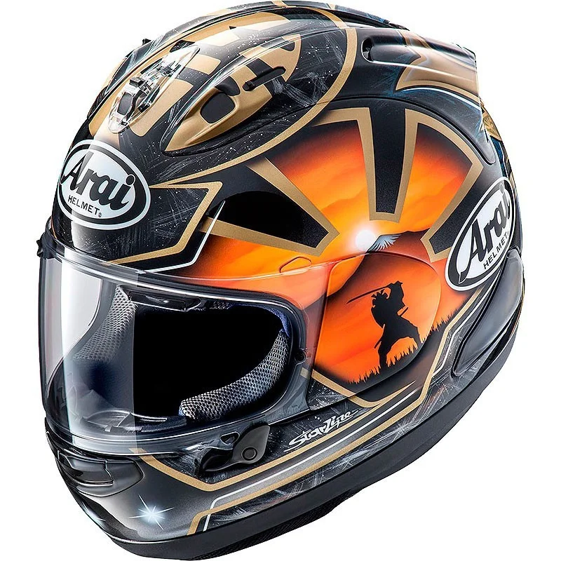 Aizsargķivere ARAI RX-7V EVO_Pedrosa Spirit Gold_M