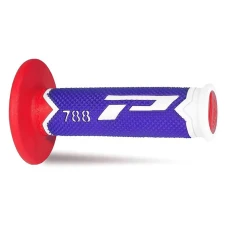 Pro Grip krosa rokturi balti/zili/sarkani 22/25mm