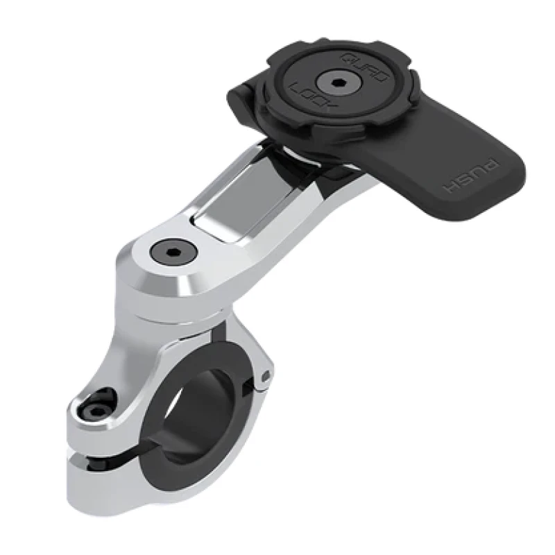 Quad Lock telefona stūres turētājs Pro Chrome