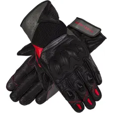 Rebelhorn ādas cimdi FLUX II, Black/Grey/Flo Red, S